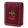 JANKOW Mini Lipstick Case with Mirror Genuine Leather Cosmetic Pouch Portable Red Makeup Bag for Purse