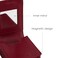 JANKOW Mini Lipstick Case with Mirror Genuine Leather Cosmetic Pouch Portable Red Makeup Bag for Purse