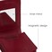 JANKOW Mini Lipstick Case with Mirror Genuine Leather Cosmetic Pouch Portable Red Makeup Bag for Purse
