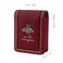JANKOW Mini Lipstick Case with Mirror Genuine Leather Cosmetic Pouch Portable Red Makeup Bag for Purse