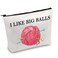 JXGZSO Crochet Supplies Knitting Project Bag I Like Big Balls Make Up Bag Funny Knitting Gift