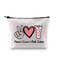 JXGZSO Cute Pink Zebra Toiletry Bag Zebra Items For Zebra Lovers Peace Love Pink Zebra Print Makeup Bag Animal Themed Gift Pink Zebra Bag