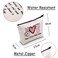JXGZSO Cute Pink Zebra Toiletry Bag Zebra Items For Zebra Lovers Peace Love Pink Zebra Print Makeup Bag Animal Themed Gift Pink Zebra Bag