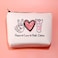 JXGZSO Cute Pink Zebra Toiletry Bag Zebra Items For Zebra Lovers Peace Love Pink Zebra Print Makeup Bag Animal Themed Gift Pink Zebra Bag