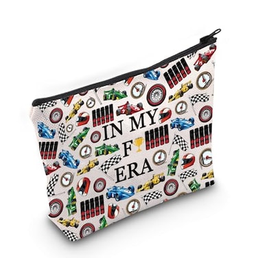 JXGZSO Formula Lover In My Formula Era Cosmetic Bag Formula Racing Fan Race Week Gift