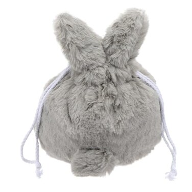 Kichvoe Little Bear Rabbit Ears Drawstring Bag Plush Makeup Pouch Lightweight Small Cosmetic Organizer for Travel and Daily Use 984X708X039 Inches