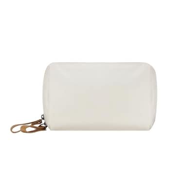 Kososuru Small Makeup Bag for Purse Portable Waterproof Cosmetic Bag Travel Makeup Pouch for Women Beige