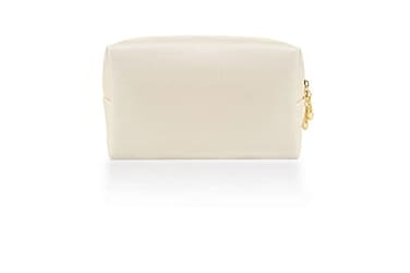 Kososuru Small Makeup Bag Portable Cosmetic Bag for Women Makeup Pouch Waterproof Toiletry Bag for Travel Beige Normal