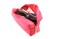 Kososuru Small Makeup Bag Portable Cosmetic Bag for Women Makeup Pouch Waterproof Toiletry Bag for Travel Rose Red Normal