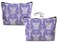 Lacosu Western Makeup Bag Cowgirl Stuff Leather Cow U