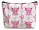 Lacosu Western Makeup Bag Cowgirl Stuff Cow Makeup Bag Leather COW L
