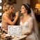 LADY&HOME LADYHOME Bride Makeup Bag Blue Bride Bag for Bridal Shower Wedding Engagement Gifts