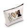LEVLO Cosmetic Make Up Bag Make Up Zipper Pouch Bag For Dog Lover Peace Lab