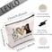 LEVLO Cosmetic Make Up Bag Make Up Zipper Pouch Bag For Dog Lover Peace Lab