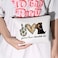 LEVLO Cosmetic Make Up Bag Make Up Zipper Pouch Bag For Dog Lover Peace Lab