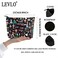 LEVLO Princess Red Slippers Cosmetic Bag Ruby Red Slippers Makeup Zipper Pouch Bag Wizard Movie Merch Always Doro Black