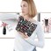 LEVLO Princess Red Slippers Cosmetic Bag Ruby Red Slippers Makeup Zipper Pouch Bag Wizard Movie Merch Always Doro Black