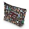 LEVLO Princess Red Slippers Cosmetic Bag Ruby Red Slippers Makeup Zipper Pouch Bag Wizard Movie Merch Always Doro Black