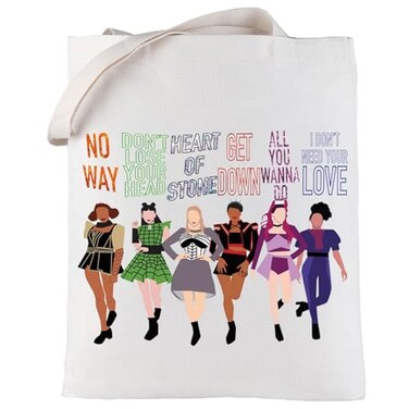 LEVLO Queen Cosmetic Makeup Bag Musical Theater Lover Gift Six Queen Musical Makeup Zipper Pouch Bag Six Queen T