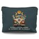 Likjad Boho Blue Hippie Makeup Bag Peace Love Affirmations Gift