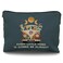 Likjad Boho Blue Hippie Makeup Bag Peace Love Affirmations Gift