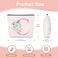 Lingdeer Personalized Makeup Bag with Initial Keychain Custom Initial Monogram Small Travel Cosmetic Toiletry Bag Birthday Gifts for Women Bridesmaid Teacher C