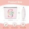 Lingdeer Personalized Makeup Bag with Initial Keychain Custom Initial Monogram Small Travel Cosmetic Toiletry Bag Birthday Gifts for Women Bridesmaid Teacher S