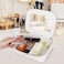 LOFOWN Clear Makeup Bag Womens Waterproof Travel Cosmetic Case and Toiletry Bag Portable Makeup Organizer Bag Car Essential with Zipper White M1