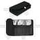 LUEXBOX Portable Folding Makeup Brush Bag Multifunctional Cosmetics Rolling Storage Case Makeup Brush Holder for Travel Makeup Brush Organizer Bag Black