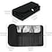 LUEXBOX Portable Folding Makeup Brush Bag Multifunctional Cosmetics Rolling Storage Case Makeup Brush Holder for Travel Makeup Brush Organizer Bag Black