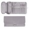 LUEXBOX Portable Folding Makeup Brush Bag Multifunctional Cosmetics Rolling Storage Case Makeup Brush Holder for Travel Makeup Brush Organizer Bag Grey