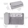 LUEXBOX Portable Folding Makeup Brush Bag Multifunctional Cosmetics Rolling Storage Case Makeup Brush Holder for Travel Makeup Brush Organizer Bag Grey