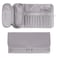 LUEXBOX Portable Folding Makeup Brush Bag Multifunctional Cosmetics Rolling Storage Case Makeup Brush Holder for Travel Makeup Brush Organizer Bag Grey