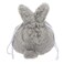 Lurrose Drawstring Makeup Bag Bunny Cosmetic Bag Fluffy Plush Makeup Pouch for Travel Shopping