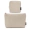 MAGEFY Small Makeup Bag 2 Pcs Corduroy Makeup Bag for Purse Make Up Organizer Bag Mini Pouch with Slipin Pockets Aesthetic Preppy Stuff Beige