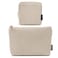MAGEFY Small Makeup Bag 2 Pcs Corduroy Makeup Bag for Purse Make Up Organizer Bag Mini Pouch with Slipin Pockets Aesthetic Preppy Stuff Beige