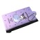 MENBLY Kuromi Fastener Case Zipper Pouch Case Closure with Chain HolderCute Office Supplies Accessory