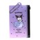 MENBLY Kuromi Fastener Case Zipper Pouch Case Closure with Chain HolderCute Office Supplies Accessory