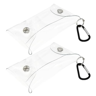 MERRYHAPY Transparent Change Bag Clear Key Bag MultiFunction Storage Pouches for Outdoor Travel and Daily Use 511X314X039In 2 Pack