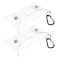MERRYHAPY Transparent Change Bag Clear Key Bag MultiFunction Storage Pouches for Outdoor Travel and Daily Use 511X314X039In 2 Pack