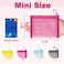 CarryEpic Mini Mesh Pouches4 Pack Small Mesh Bags with Zipper Nylon Makeup Pouches Bag Cosmetic Pouch Travel Purse Organizer Insert Diaper Inside Bag Organizers Home Organizing Size See Through Cute C