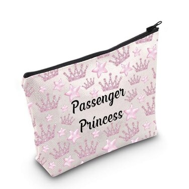 MNIGIU Funny Girlfriend Cosmetic Bag Passenger Princess Makeup Bag Passenger Princess Gift