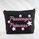 MNIGIU Funny Girlfriend Cosmetic Bag Passenger Princess Makeup Bag Passenger Princess Gift Passenger Princess Black
