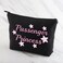 MNIGIU Funny Girlfriend Cosmetic Bag Passenger Princess Makeup Bag Passenger Princess Gift Passenger Princess Black