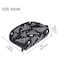 MNSRUU Women Cosmetic Bag for Purse Small Moth Skull Moon Esoteric Makeup Bag Accessories Purse Bag Travel Organizer Pouch with Compartment