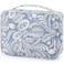 Mossio Hanging Toiletry Bag with Sturdy Hook Large Portable Cosmetic Makeup Travel Organizer for Men Women Blue Leaf