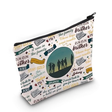 MNIGIU Musical Gift Musical Theater Quotes Makeup Zipper Pouch for Actor Actress Stay Gold