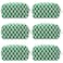 PAZIMIIK Checkered Makeup Bag for Purse Portable Zipper Make Up Pouch Small Cosmetic Case for Travel Accessories 6PCS Green