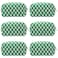 PAZIMIIK Checkered Makeup Bag for Purse Portable Zipper Make Up Pouch Small Cosmetic Case for Travel Accessories 6PCS Green