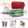 PAZIMIIK Checkered Makeup Bag for Purse Portable Zipper Make Up Pouch Small Cosmetic Case for Travel Accessories Green Black